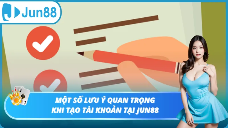 Một số lưu ý quan trọng khi đăng ký Jun88